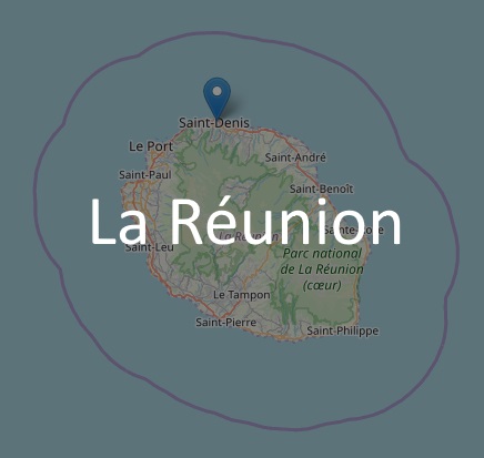 Copie d'écran : carte de La Réunion
