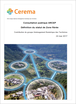 Consultation publique Arcep - Définition du statut de zone fibrée - Contribution du groupe ANT