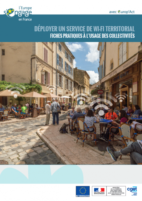 Couverture du guide "Déployer un service de Wi-Fi territorial"