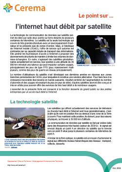 Fiche le point sur ... l'internet haut débit par satellite