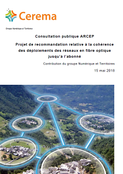 Consultation publique de l’Arcep sur la réglementation FttH : contribution du Cerema